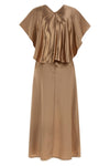 liquid satin midi dress