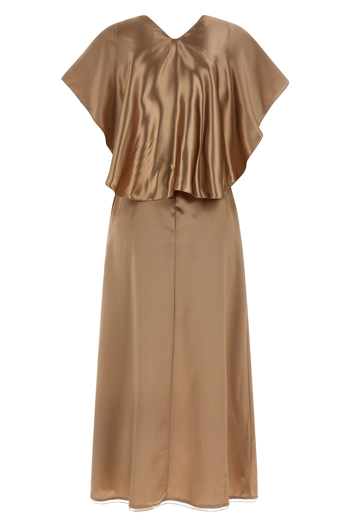 liquid satin midi dress