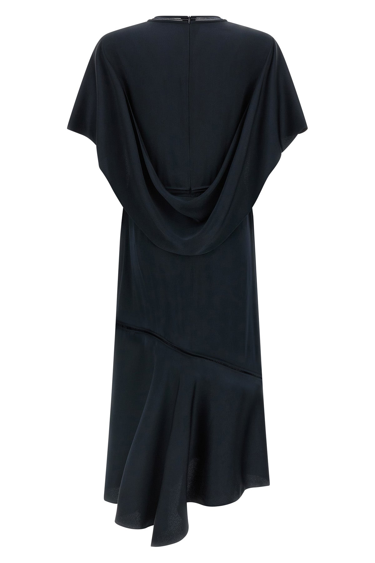 silk-effect fabric midi dress