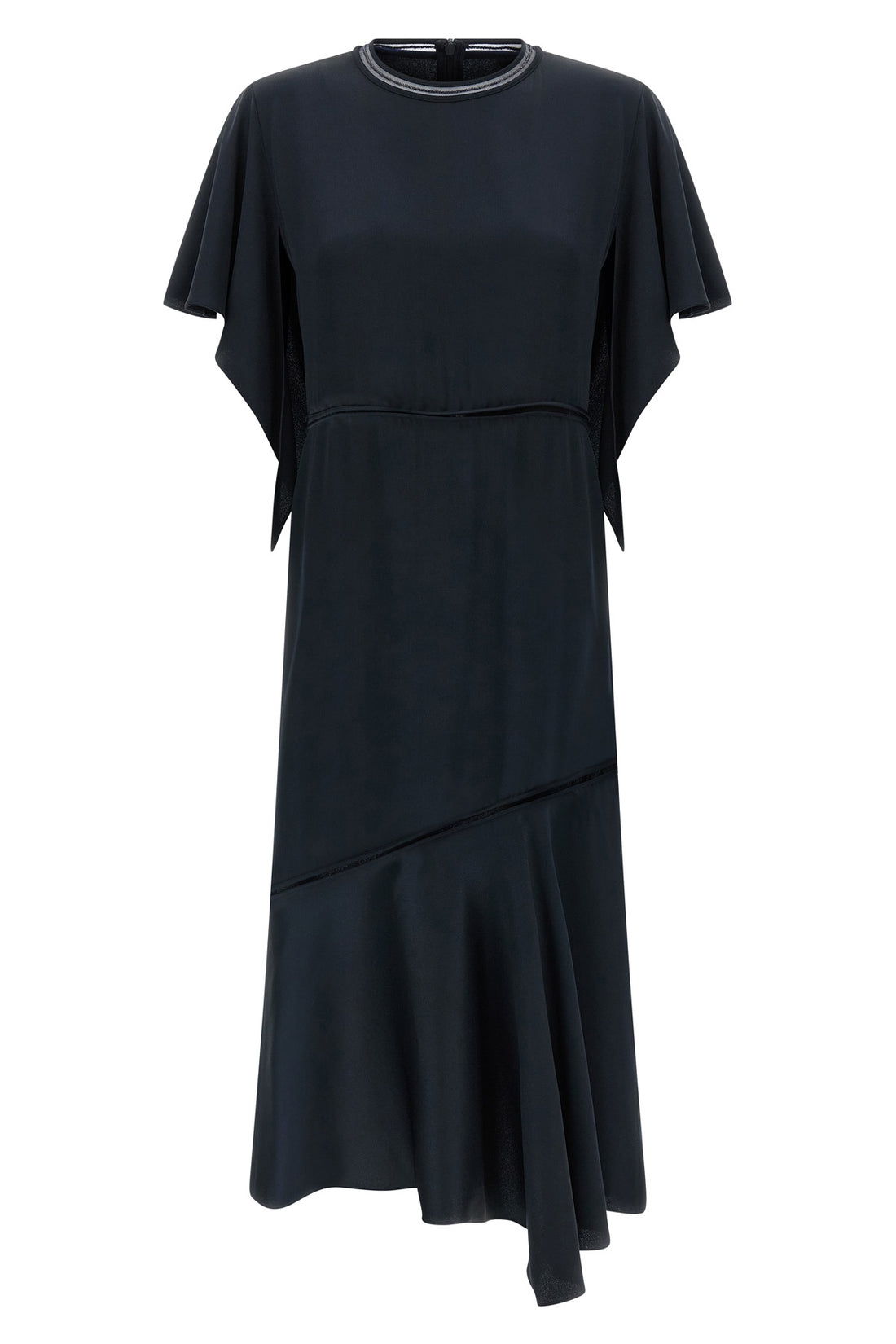 FABIANA FILIPPI 42 silk-effect fabric midi dress