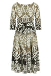 abelia all-over print cotton muslin midi dress