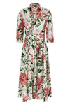 all over liliac heaven abelia cotton muslin midi dress