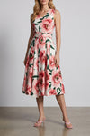 all-over pastel magnolia abelia cotton midi dress