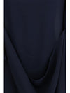 draped mid-length sweatshirt
