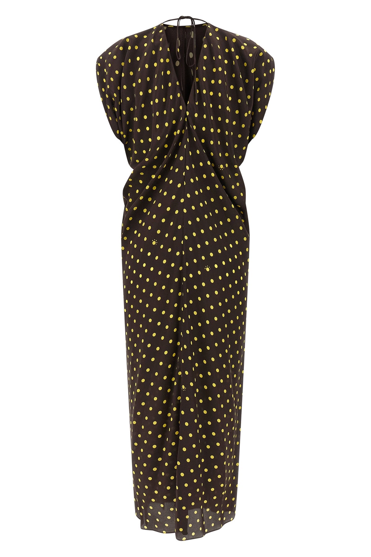 the marni polka rhythm dress defines contemporary elegance through a precise sar