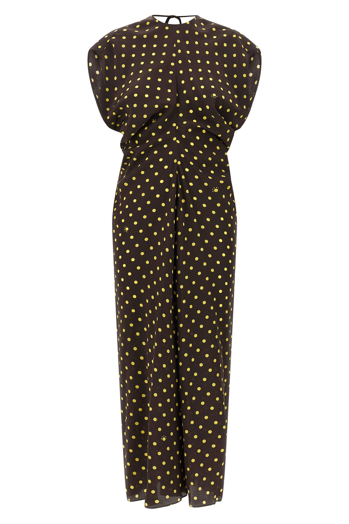 the marni polka rhythm dress defines contemporary elegance through a precise sar