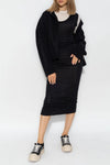 multilayer wool dress