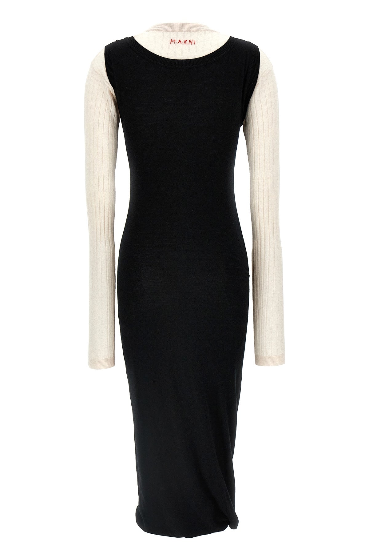 multilayer wool dress