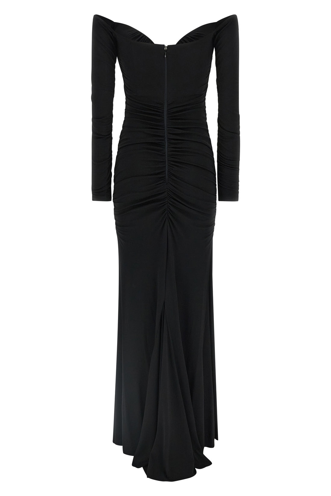 ELISABETTA FRANCHI 40 long red carpet dress in crêpe jersey