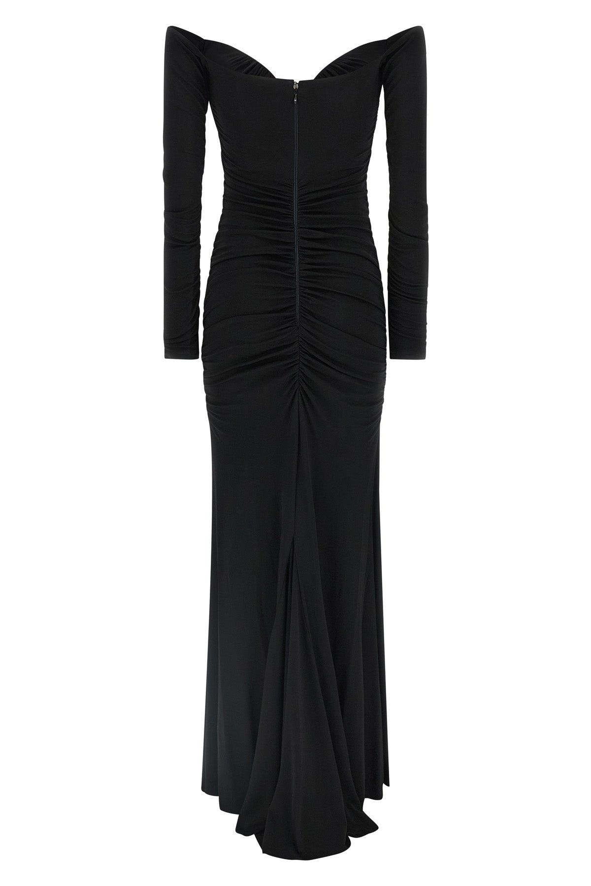 long red carpet dress in crêpe jersey