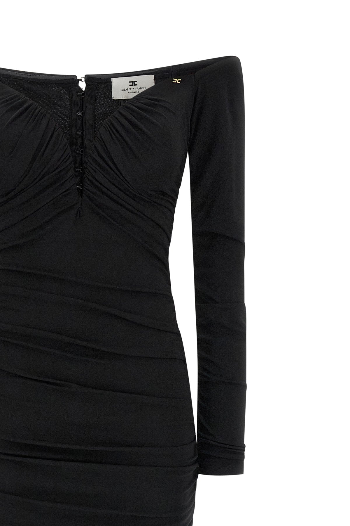 Elisabetta Franchi Long Red Carpet Dress In Cr pe Jersey