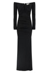 long red carpet dress in crêpe jersey