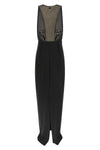 red carpet long dress in lightweight crêpe