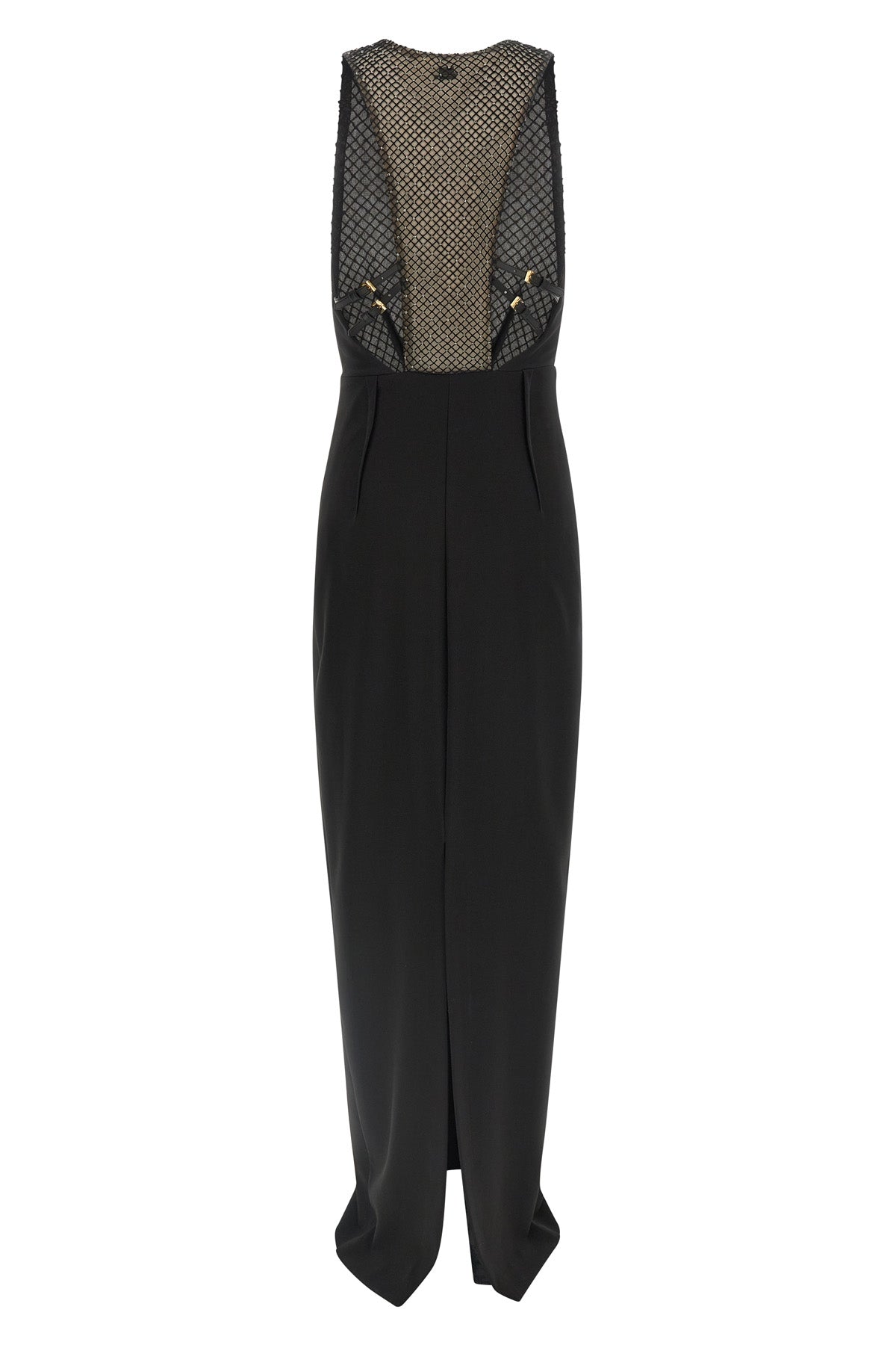 red carpet long dress in lightweight crêpe