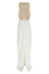 red carpet long dress in lightweight crêpe