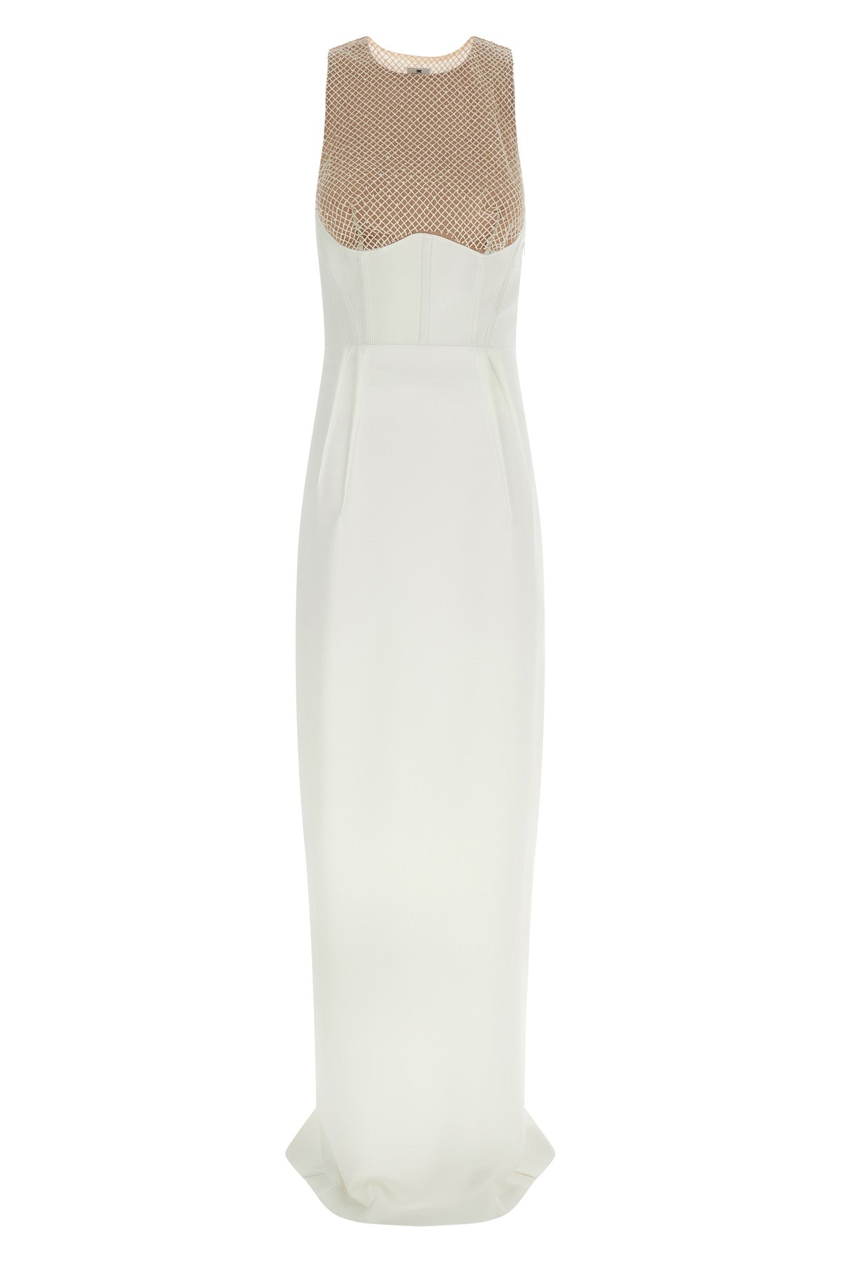 red carpet long dress in lightweight crêpe
