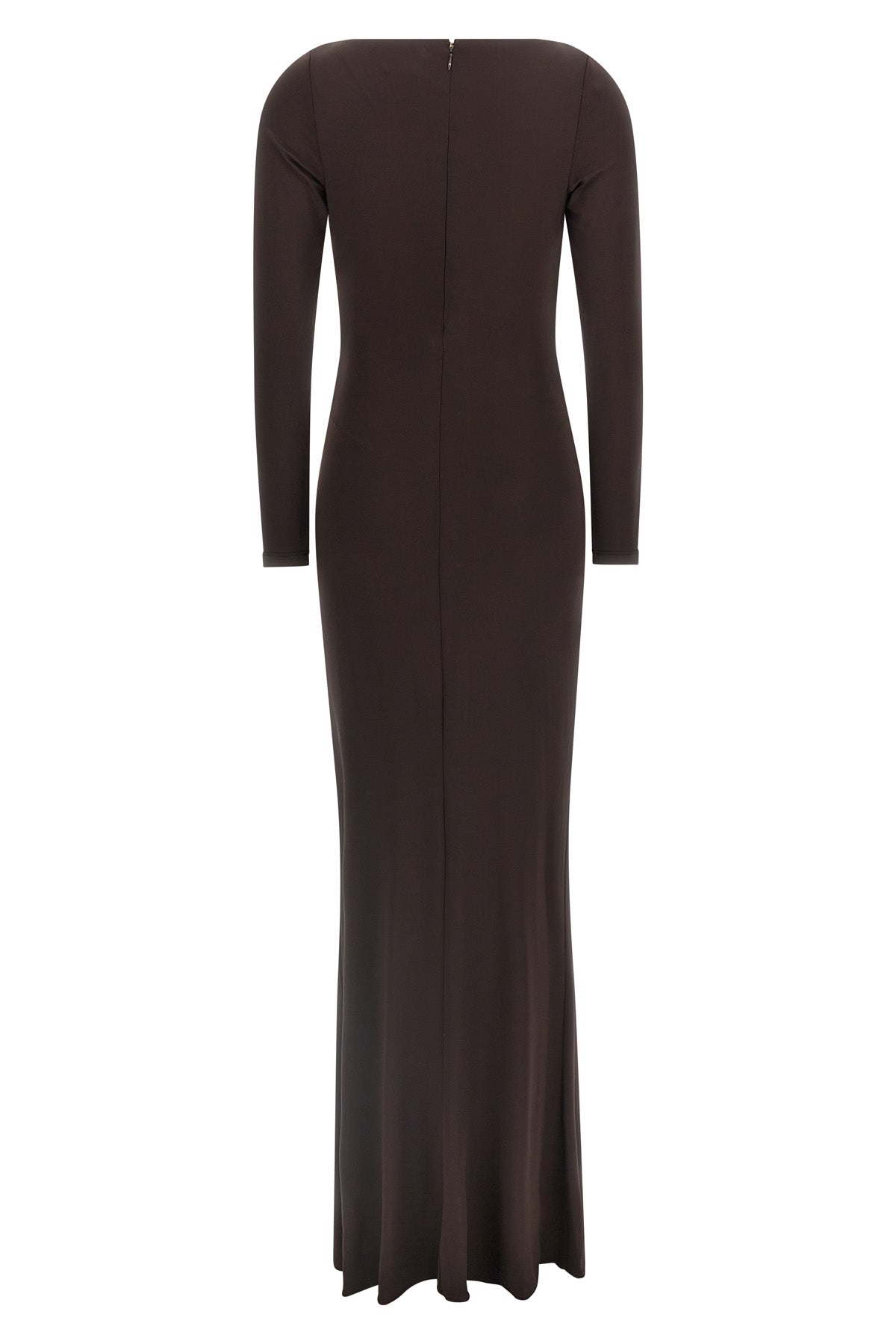 long red carpet dress in crêpe jersey