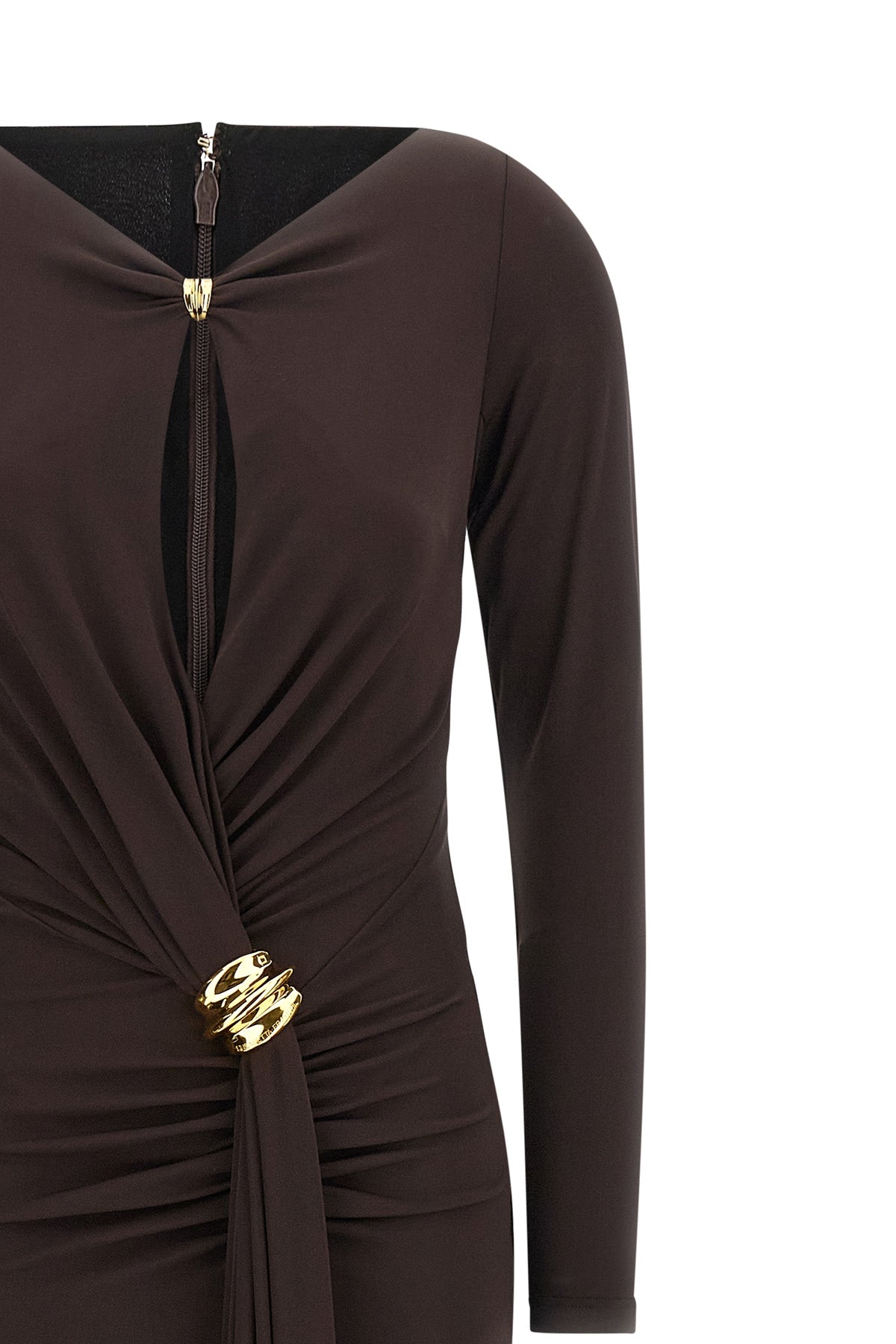 long red carpet dress in crêpe jersey