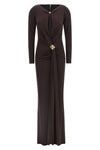 long red carpet dress in crêpe jersey