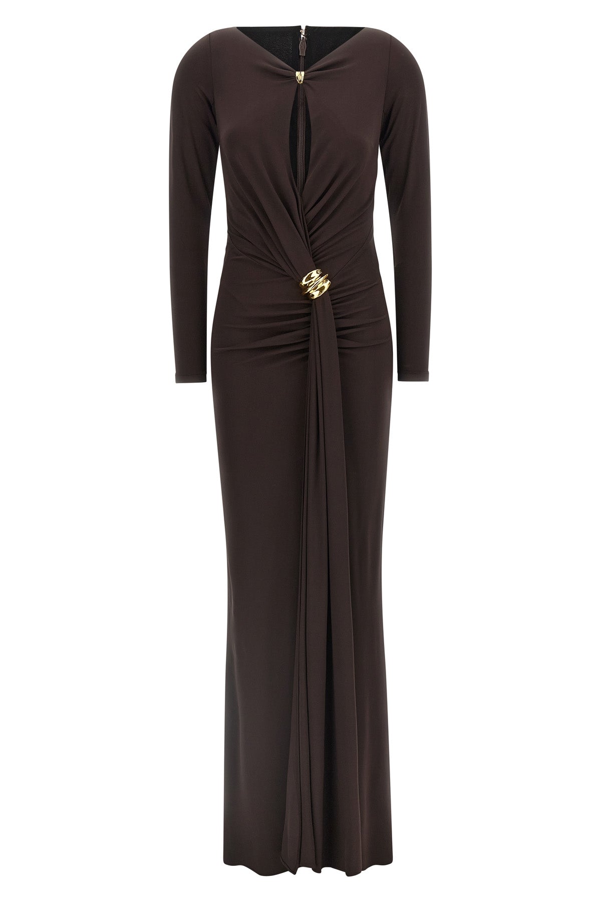 long red carpet dress in crêpe jersey