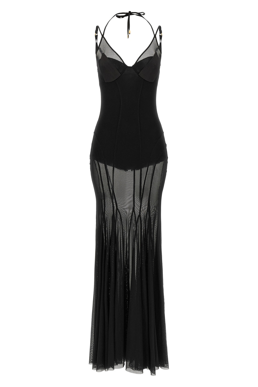 ELISABETTA FRANCHI 40 the long elisabetta franchi red carpet dress defines a mermaid silhouette thro