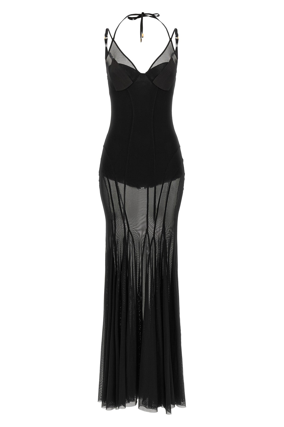 the long elisabetta franchi red carpet dress defines a mermaid silhouette thro