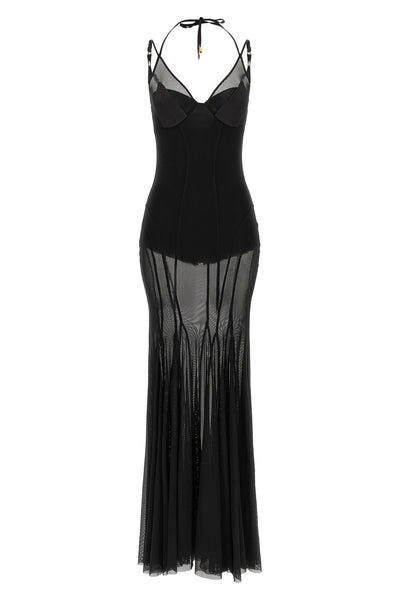the long elisabetta franchi red carpet dress defines a mermaid silhouette thro