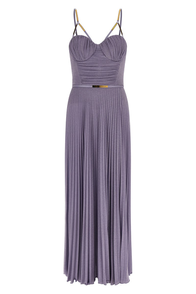 red carpet long lamé jersey dress