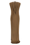 long red carpet dress in shiny viscose jersey
