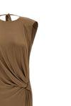 long red carpet dress in shiny viscose jersey