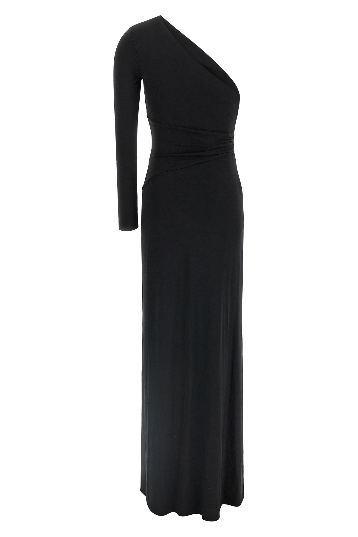 red carpet long dress in crêpe jersey