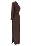 red carpet long dress in crêpe jersey