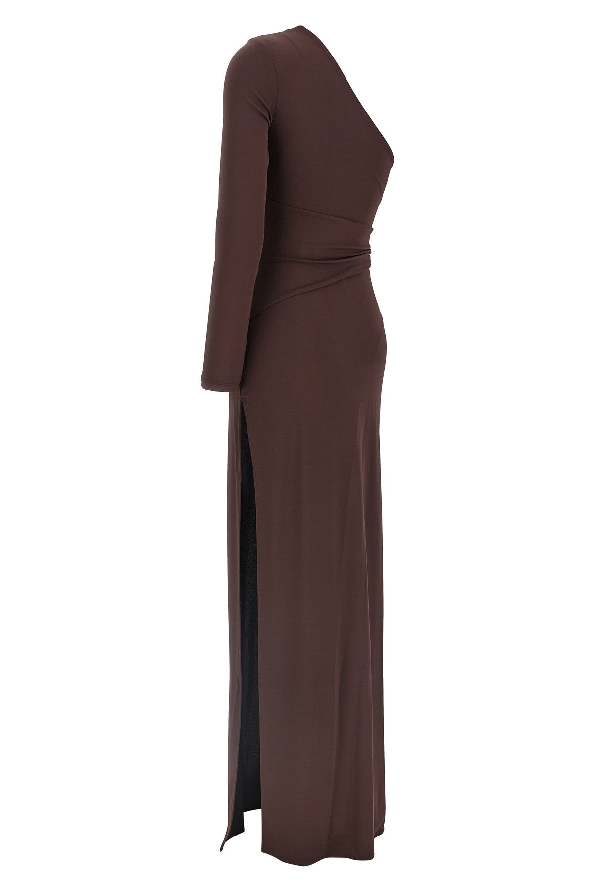 red carpet long dress in crêpe jersey
