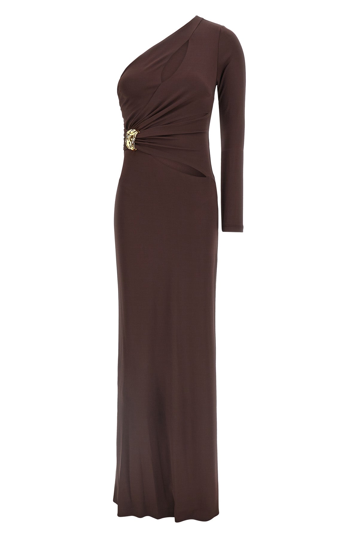red carpet long dress in crêpe jersey