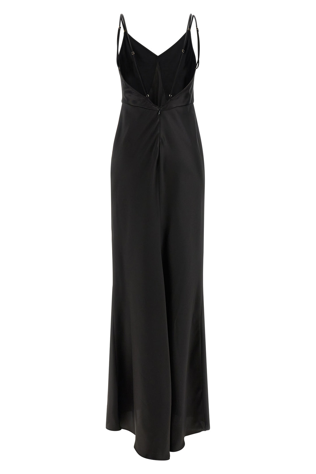 ELISABETTA FRANCHI 40 long satin red carpet dress