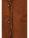 single-breasted leather jacket