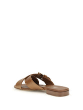 PRADA 37.5 leather sandals