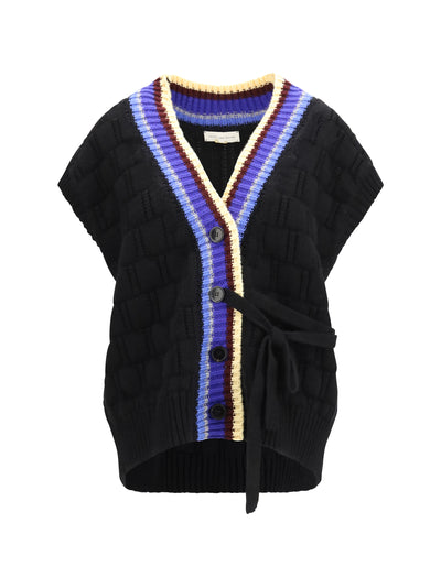 v-neck wool and cashmere cardigan