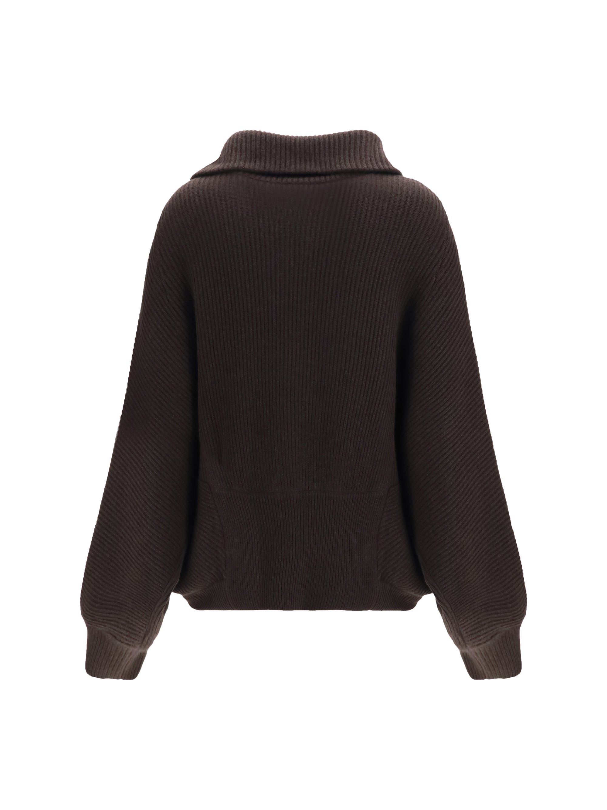 high neck cashmere cardigan