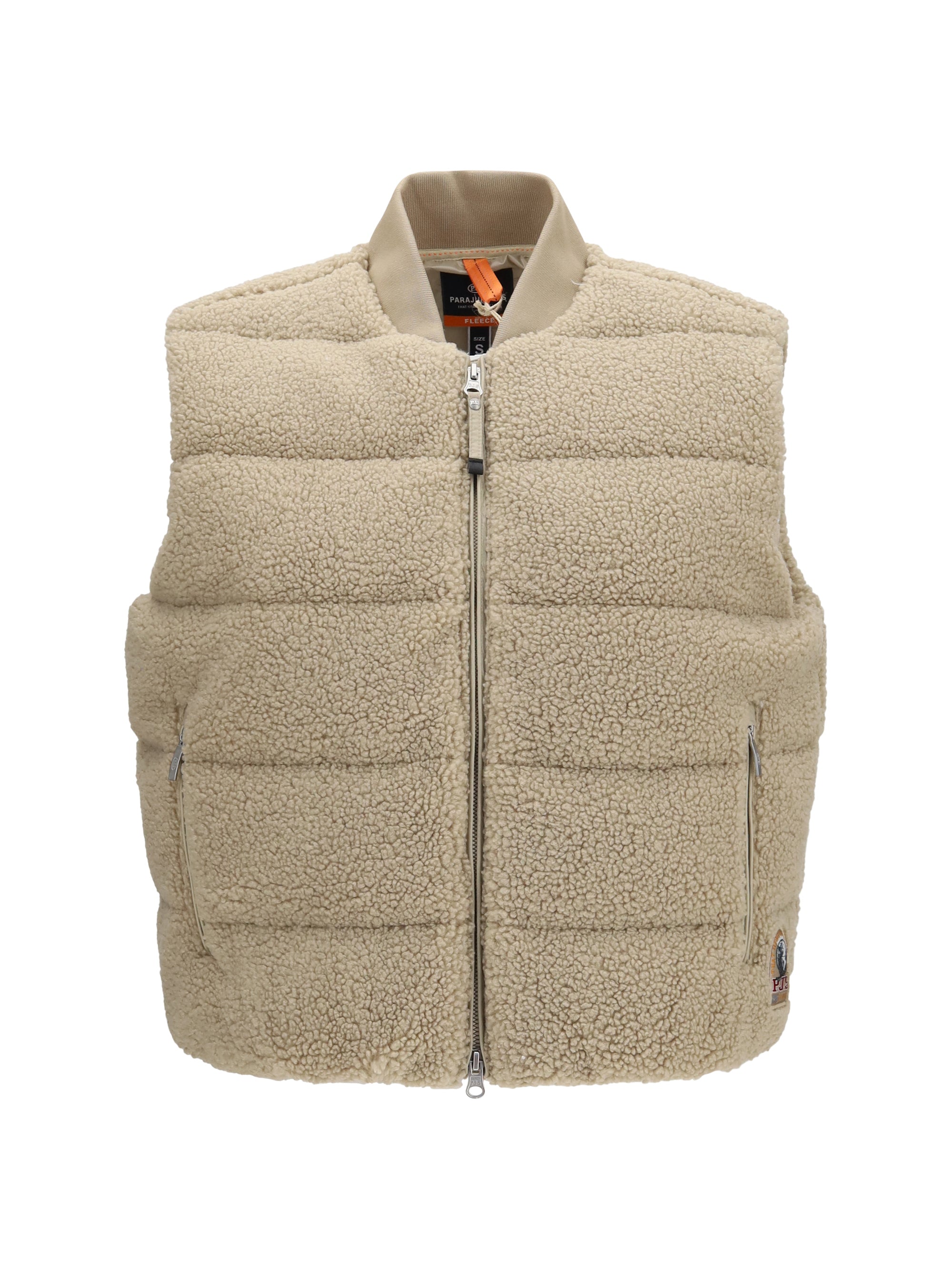 simaw padded bouclé vest