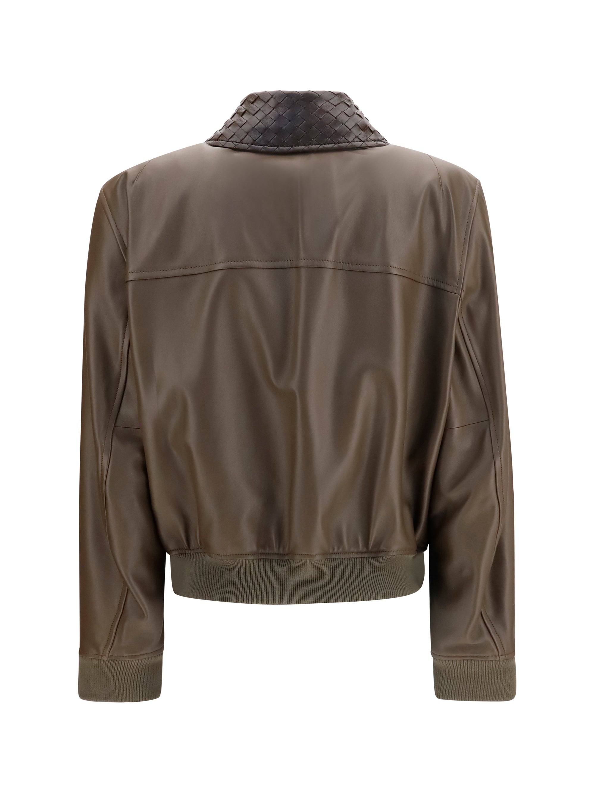 glossy leather jacket