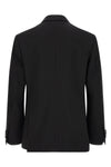 the lardini tuxedo dress in fine black virgin wool