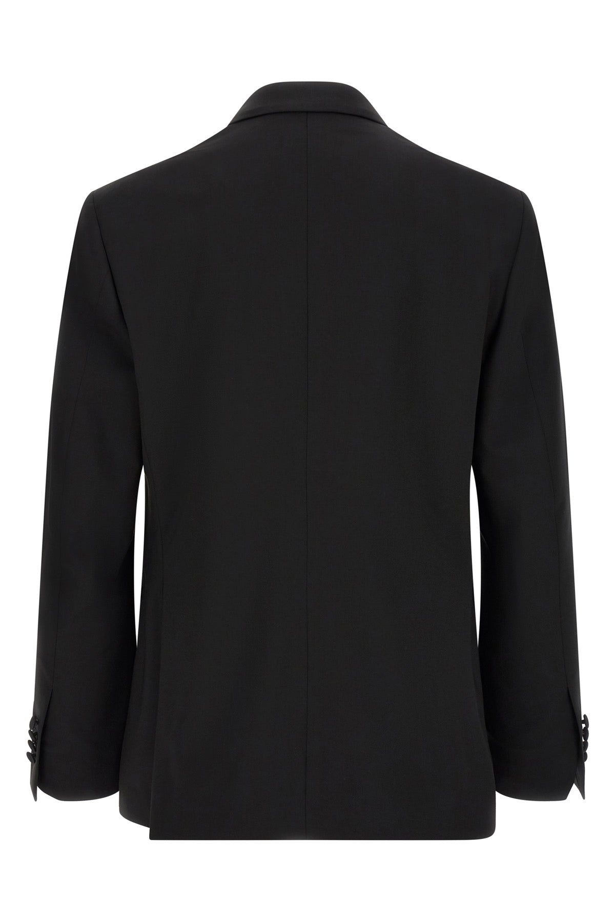 the lardini tuxedo suit in fine black virgin wool