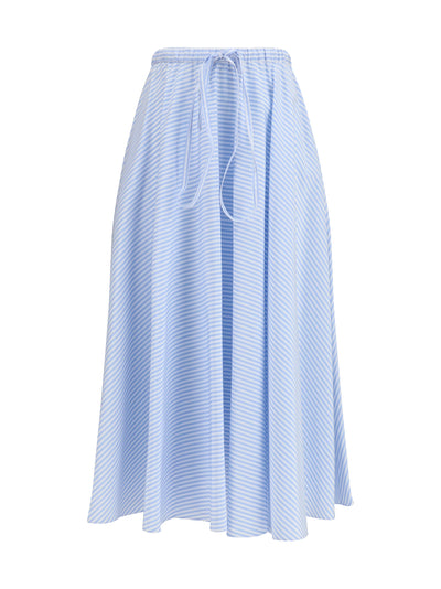 CRIDA MILANO 0 striped long skirt locorotondo