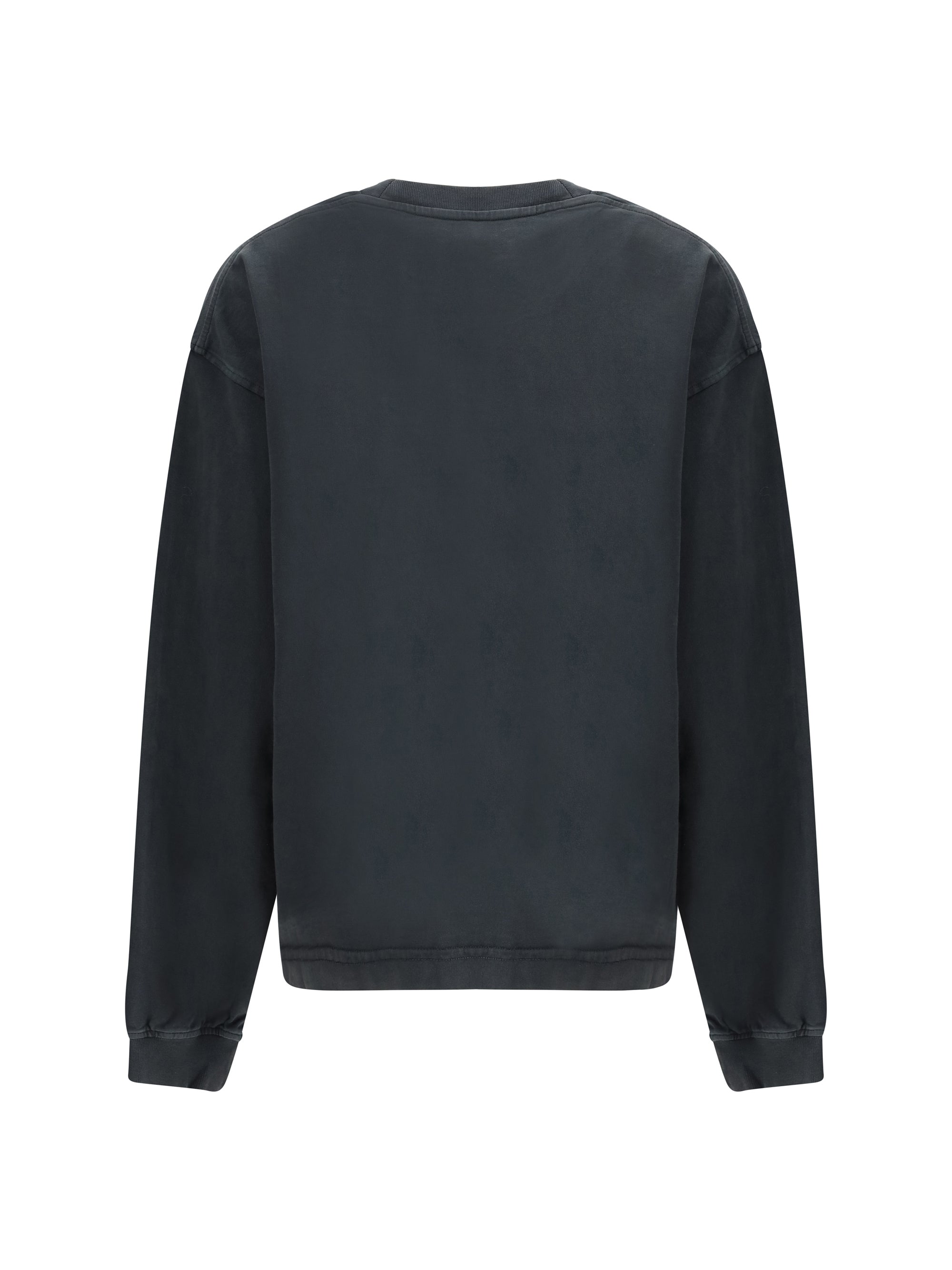 ALEXANDER WANG S reflective halo print logo long-sleeve t-shirt