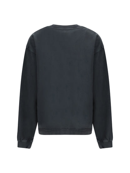 ALEXANDER WANG S reflective halo print logo long-sleeve t-shirt