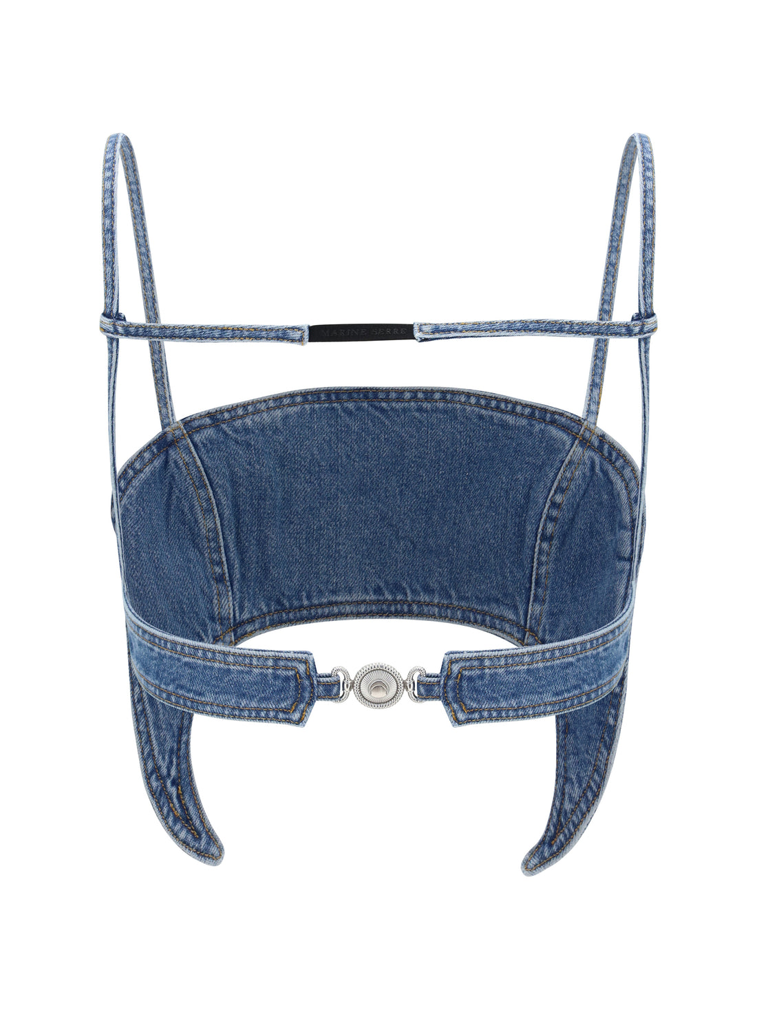 MARINE SERRE 36 denim moon top 