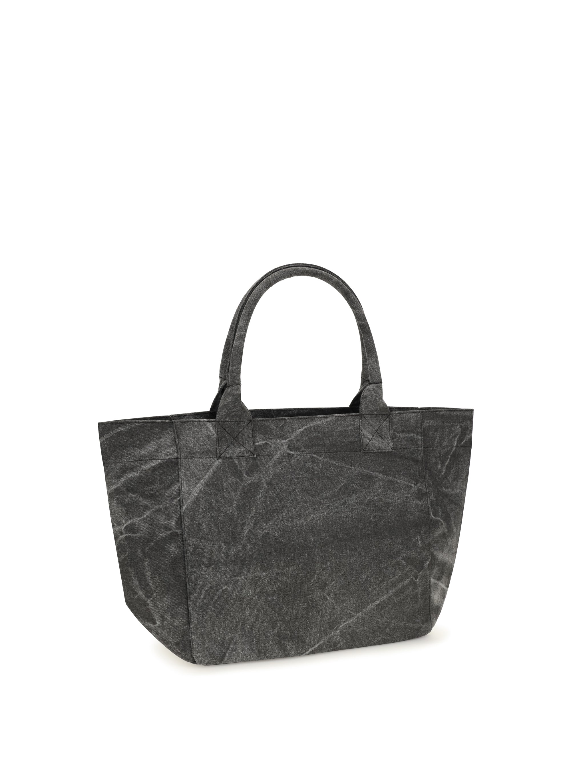 medium trapeze flower-print shopping bag