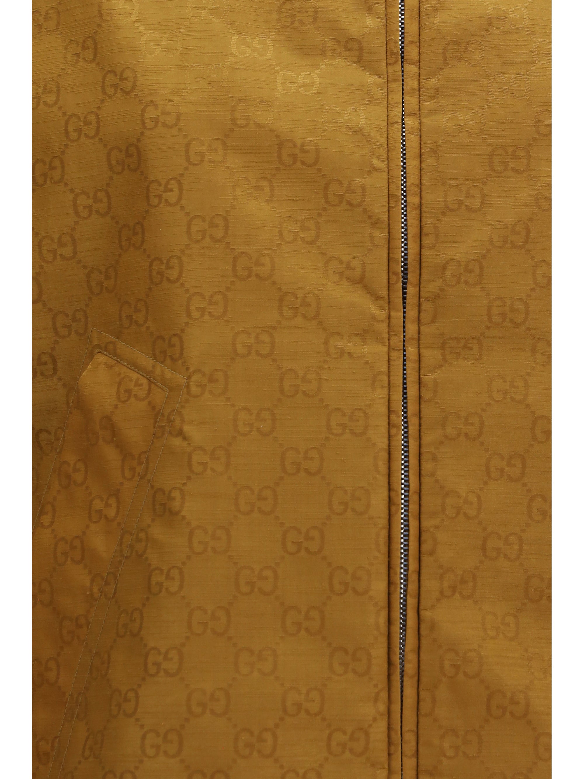 short technical jacquard jacket with all-over gg motif