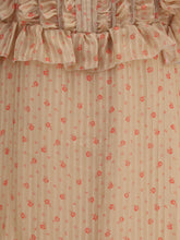 KRISTINA TI 42 silk long dress with rouches